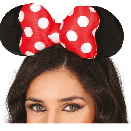 Minnie Mouse Haarband Wit Rood van Fiestas Guirca koop je bij Partywinkel