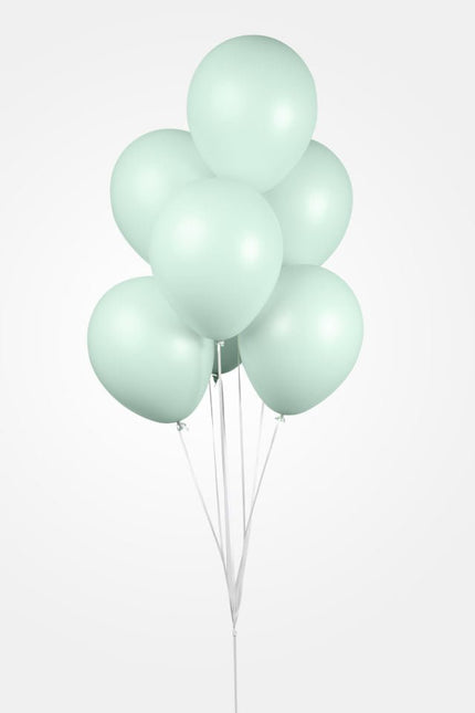 Mintgroene Ballonnen Pastel Macaron 30cm 10st van WeFiesta koop je bij Partywinkel