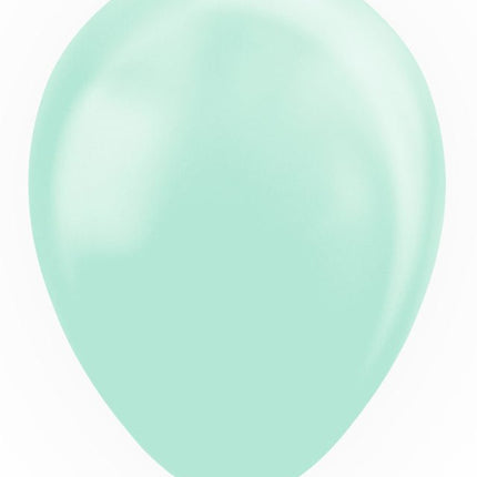Mintgroene Ballonnen Pastel Macaron 30cm 50st van WeFiesta koop je bij Partywinkel