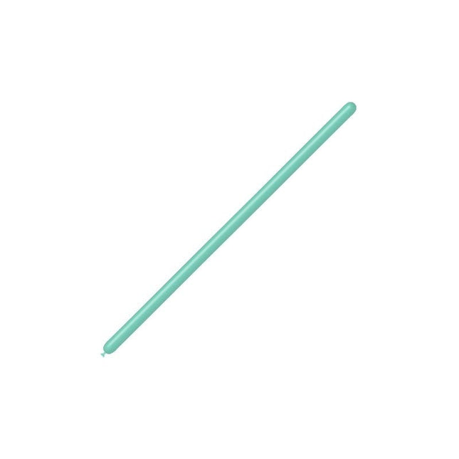 Mintgroene Modelleerballonnen 2,5cm 150cm 100st van Balloonia koop je bij Partywinkel
