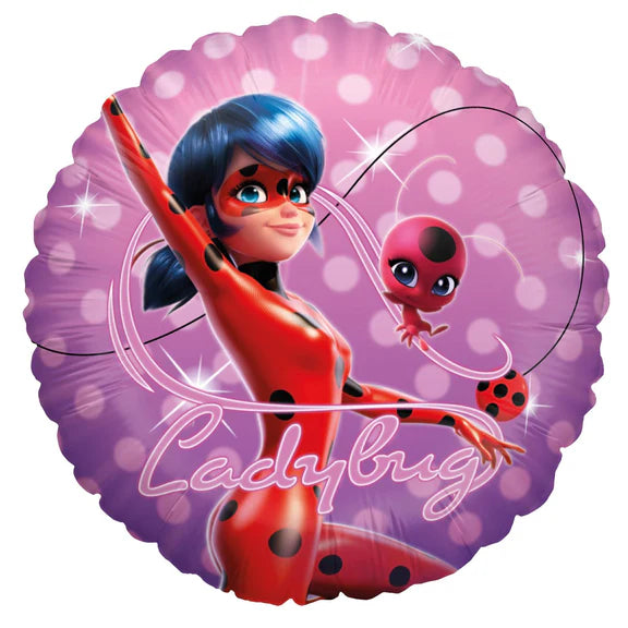 Miraculous Heliumballong Ladybug, tom, 45 cm