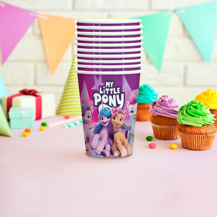 My Little Pony-muggar, lila, 250 ml, 8 st