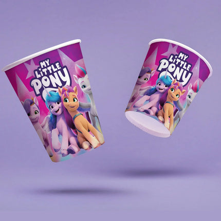 My Little Pony-muggar, lila, 250 ml, 8 st