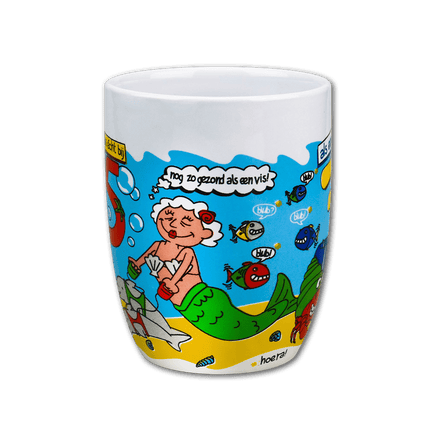 Mok 75 Jaar 12cm van Paper Dreams koop je bij Partywinkel