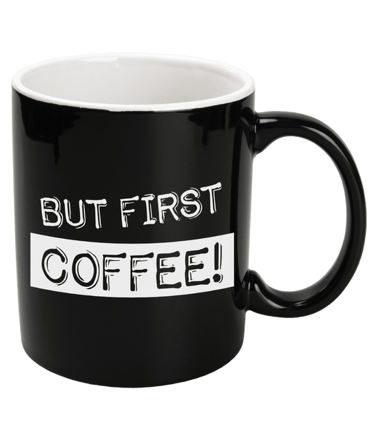 Mok First Coffee 8cm van Paper Dreams koop je bij Partywinkel