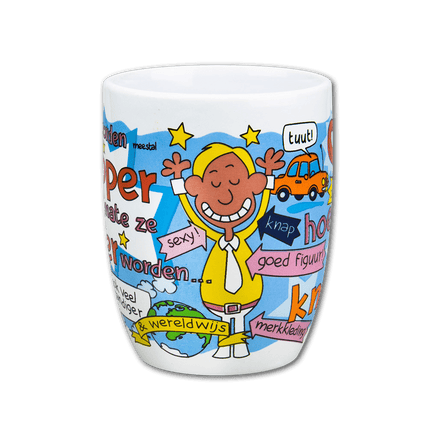 Mok Man 12cm van Paper Dreams koop je bij Partywinkel