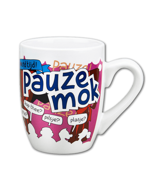 Mok Pauze 12cm van Paper Dreams koop je bij Partywinkel
