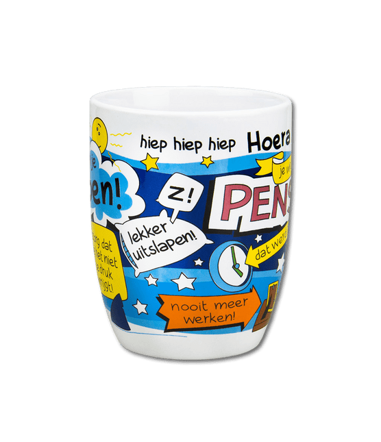 Mok Pensioen 12cm van Paper Dreams koop je bij Partywinkel