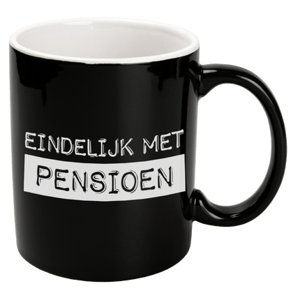 Mok Pensioen 8cm van Paper Dreams koop je bij Partywinkel