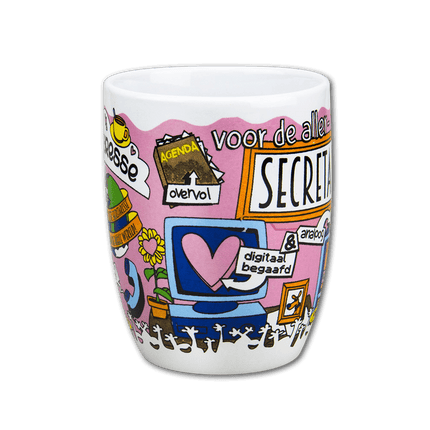 Mok Secretaresse 12cm van Paper Dreams koop je bij Partywinkel