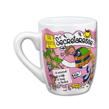 Mok Secretaresse 12cm van Paper Dreams koop je bij Partywinkel
