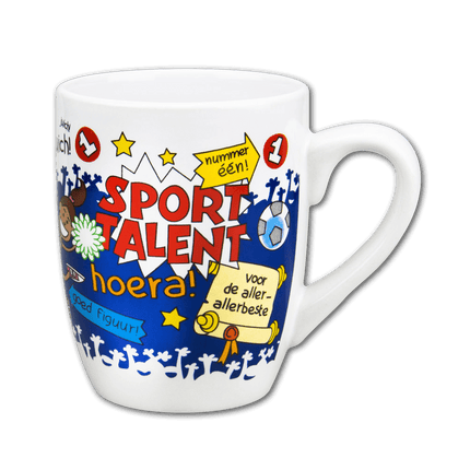 Mok Sporttalent 12cm van Paper Dreams koop je bij Partywinkel