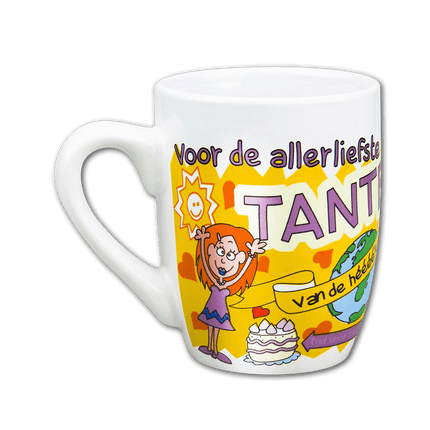 Mok Tante 12cm van Paper Dreams koop je bij Partywinkel