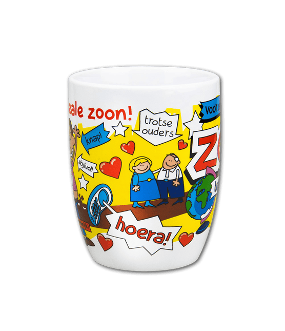 Mok Zoon 12cm van Paper Dreams koop je bij Partywinkel