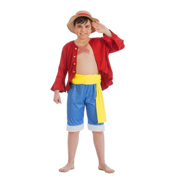 Monkey D. Luffy Kostuum Jongen van CHAKS koop je bij Partywinkel