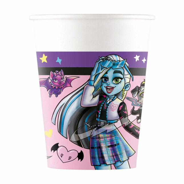 Monster High Bekers 200ml 8st van Procos koop je bij Partywinkel