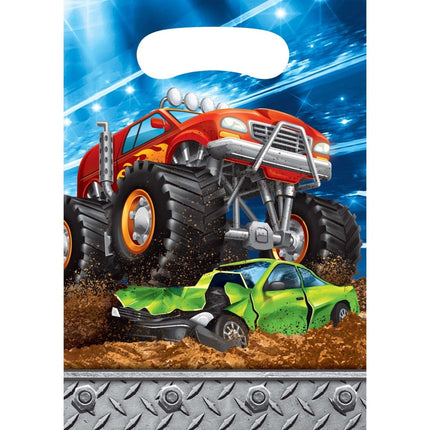 Monster Truck Uitdeelzakjes 22,5cm 8st van Creative Converting koop je bij Partywinkel