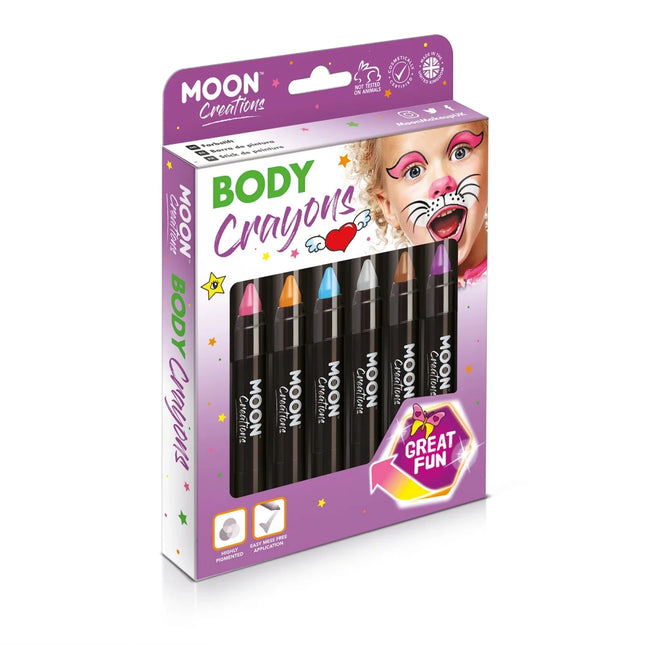 Moon Creations Body Crayons Light Blue 3.2g van Moon Creations koop je bij Partywinkel