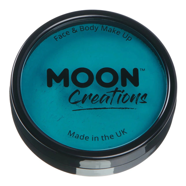 Moon Creations Pro Face Paint Cake Pots Teal 36g van Moon Creations koop je bij Partywinkel