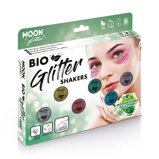 Moon Glitter Bio Glitter Shakers Pink 5g van Moon Creations koop je bij Partywinkel