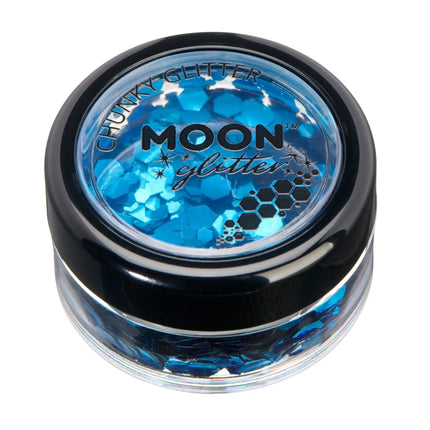 Moon Glitter Classic Chunky Glitter Blue 3g van Moon Creations koop je bij Partywinkel