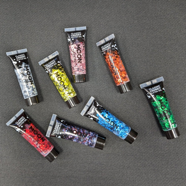 Moon Glitter Classic Chunky Glitter Gel Gold 12ml van Moon Creations koop je bij Partywinkel