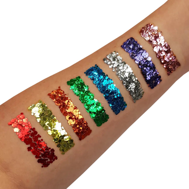 Moon Glitter Classic Chunky Glitter Gel Green 12ml van Moon Creations koop je bij Partywinkel