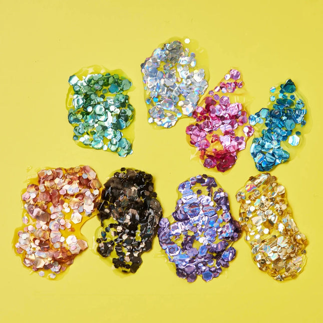 Moon Glitter Holographic Chunky Glitter Gel Green 12ml van Moon Creations koop je bij Partywinkel