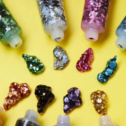 Moon Glitter Holographic Chunky Glitter Gel Silver 12ml van Moon Creations koop je bij Partywinkel
