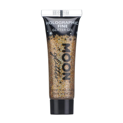 Moon Glitter Holographic Fine Glitter Gel Rose Gold 12ml van Moon Creations koop je bij Partywinkel