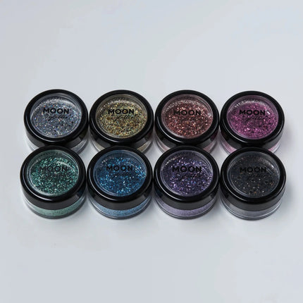 Moon Glitter Holographic Glitter Shakers Green 5g van Moon Creations koop je bij Partywinkel
