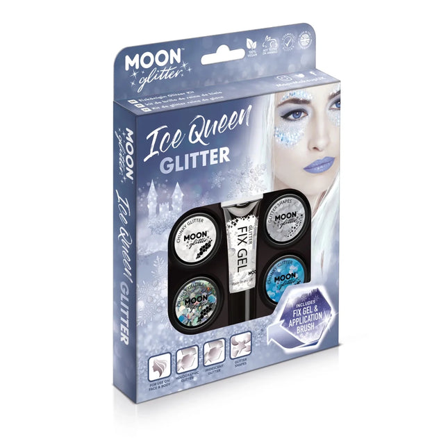 Moon Glitter Ice Queen Glitter Kit Ice Queen Glitter Kit van Moon Creations koop je bij Partywinkel