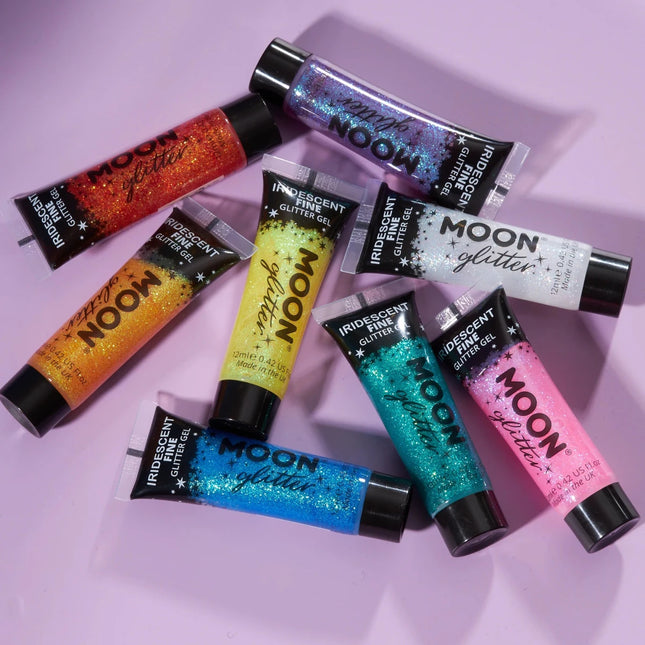 Moon Glitter Iridescent Fine Glitter Gel Pink 12ml van Moon Creations koop je bij Partywinkel