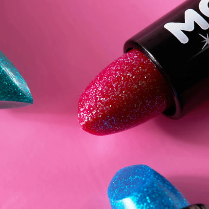Moon Glitter Iridescent Glitter Lipstick Cherry 4.2g van Moon Creations koop je bij Partywinkel