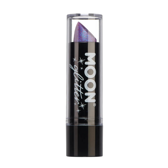 Moon Glitter Iridescent Glitter Lipstick Purple 4.2g van Moon Creations koop je bij Partywinkel