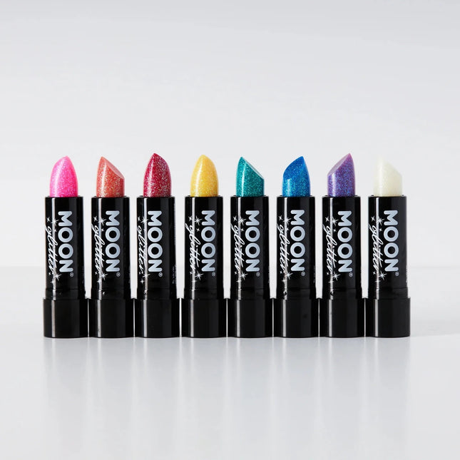 Moon Glitter Iridescent Glitter Lipstick White 4.2g van Moon Creations koop je bij Partywinkel
