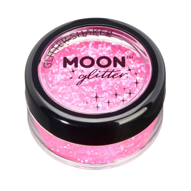 Moon Glitter Iridescent Glitter Shakers Pink 5g van Moon Creations koop je bij Partywinkel