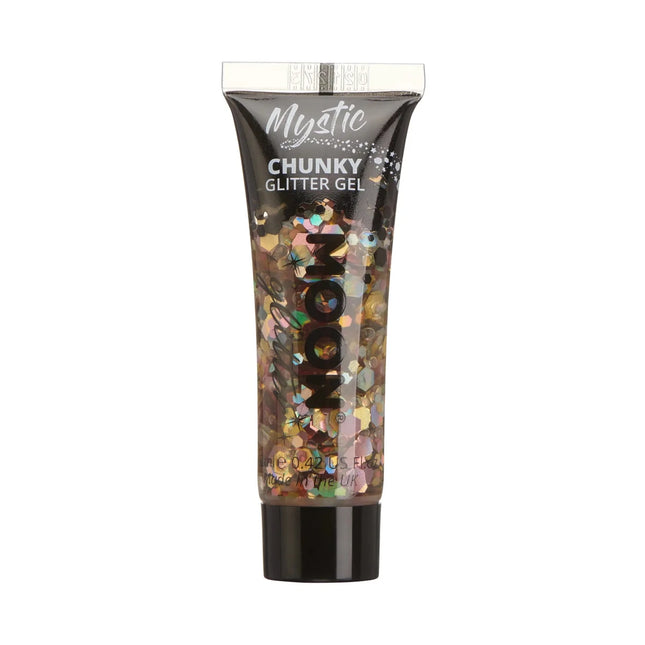 Moon Glitter Mystic Chunky Glitter Gel Chardonnay 12ml van Moon Creations koop je bij Partywinkel