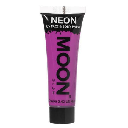 Moon Glow Intense Neon UV Face Paint Intense Purple van Moon Creations koop je bij Partywinkel