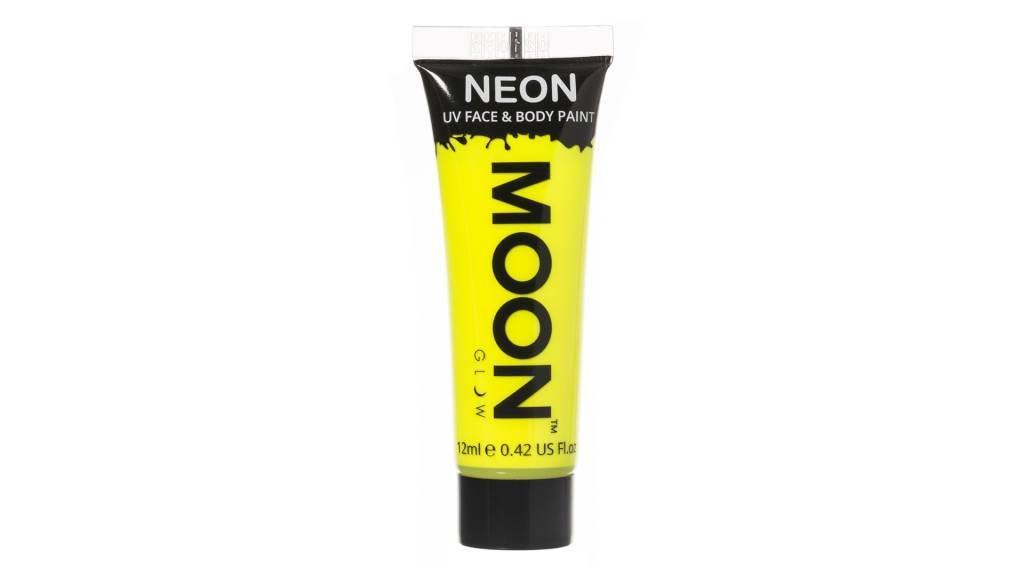 Moon Glow Intense Neon UV Face Paint Intense Yellow van Moon Creations koop je bij Partywinkel