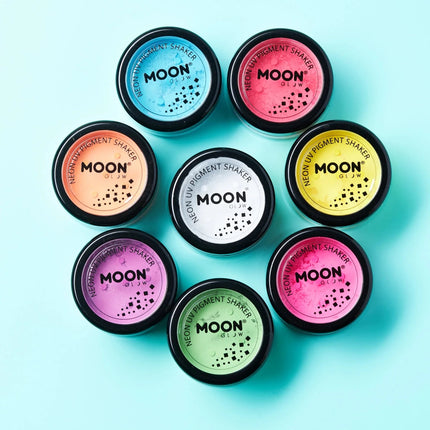 Moon Glow Neon UV Pigment Shakers Intense Green 5g van Moon Creations koop je bij Partywinkel