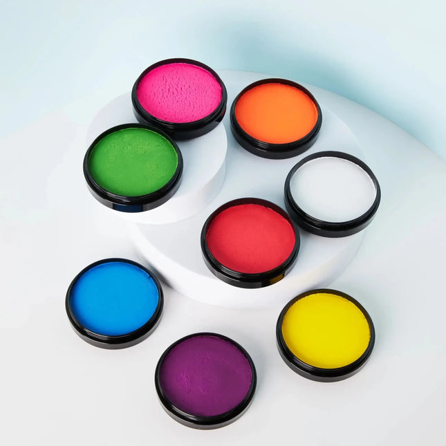 Moon Glow Neon UV Pro Face Paint Intense Blue 36g van Moon Creations koop je bij Partywinkel