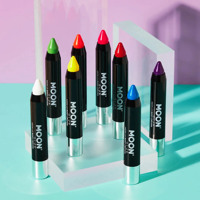 Moon Glow Pastel Neon UV Body Crayons Pastel Lilac 3.2g van Moon Creations koop je bij Partywinkel