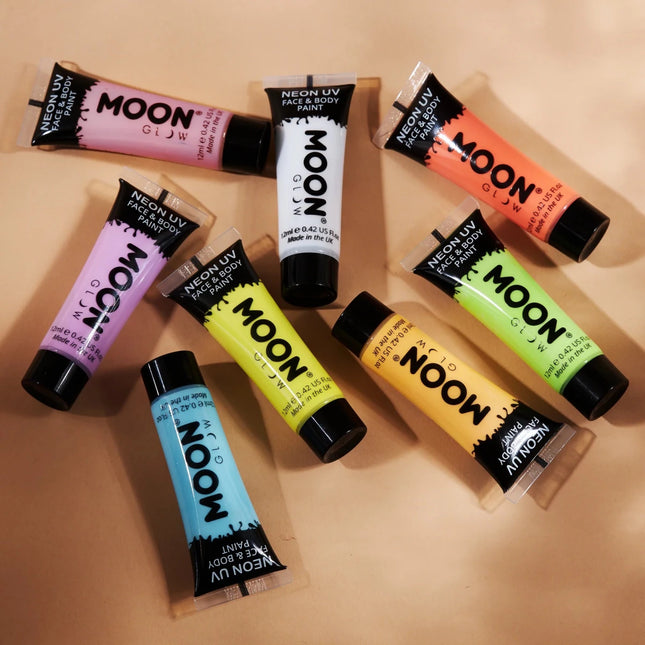 Moon Glow Pastel Neon UV Face Paint Pastel Yellow 12ml van Moon Creations koop je bij Partywinkel