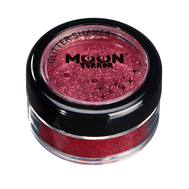 Moon Terror Halloween Glitter Shakers Blood Red 5g van Moon Creations koop je bij Partywinkel