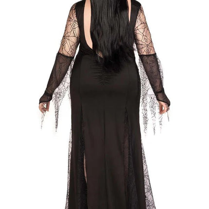 Morticia Jurk Dames Plus Size Leg Avenue van Leg Avenue koop je bij Partywinkel