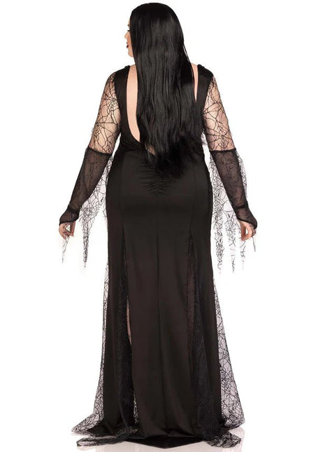 Morticia Jurk Dames Plus Size Leg Avenue van Leg Avenue koop je bij Partywinkel