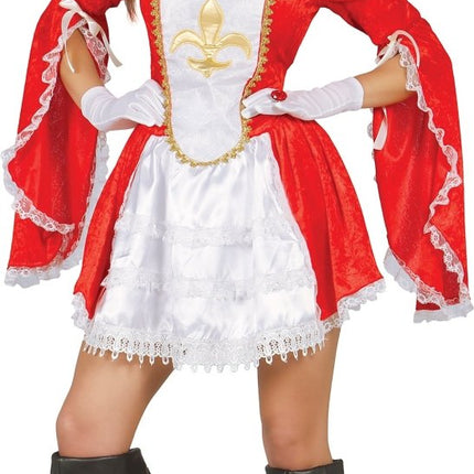 Musketier Kostuum Rood Wit van Fiestas Guirca koop je bij Partywinkel