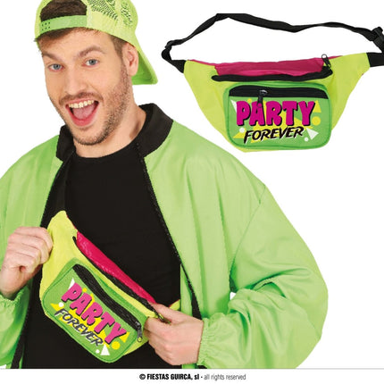 Neon 80S Heuptasje Groen van Fiestas Guirca koop je bij Partywinkel