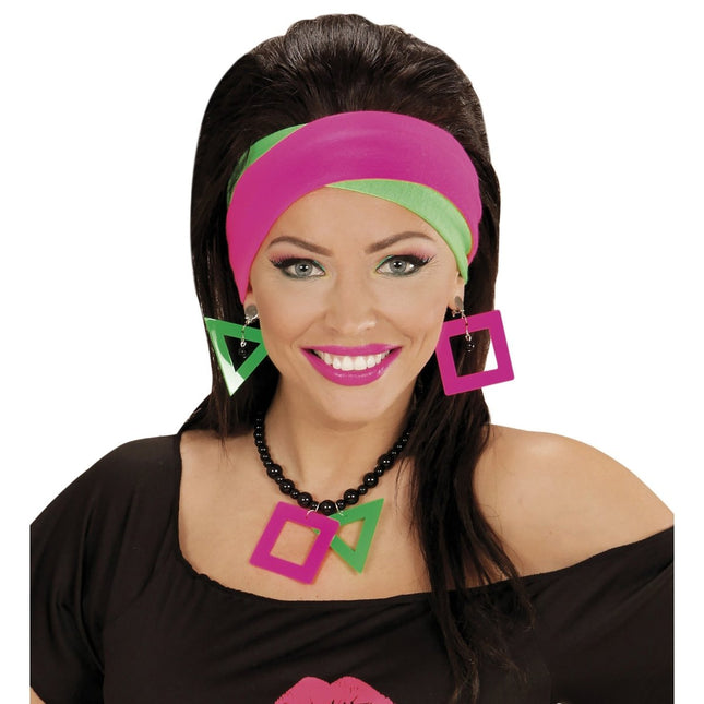 Neon 80S Hoofdband 2st van Widmann koop je bij Partywinkel
